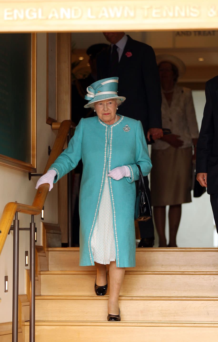 the queen attends the all england tennis championships at wimbledon