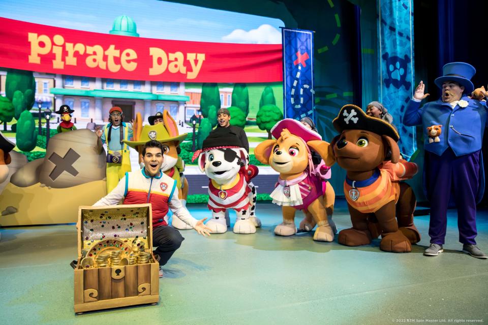 Paw Patrol Live! "The Great Pirate Adventure" is an action-packed, music-filled production based on the animated preschool series. It comes to Truist Arena in Highland Heights Oct. 13-15.