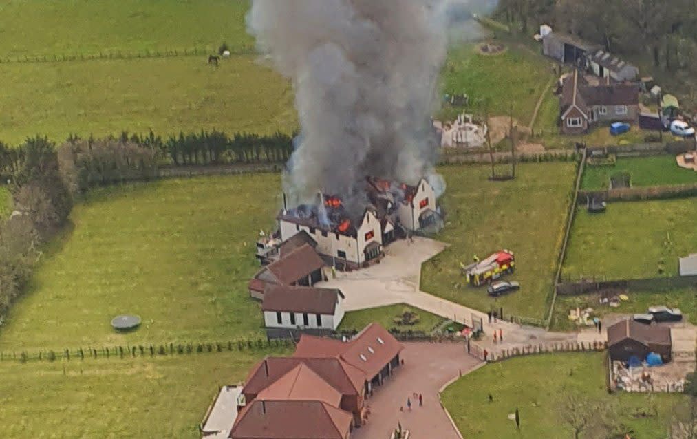 The catastrophic fire destroyed the five-bedroom Essex home in April 2021