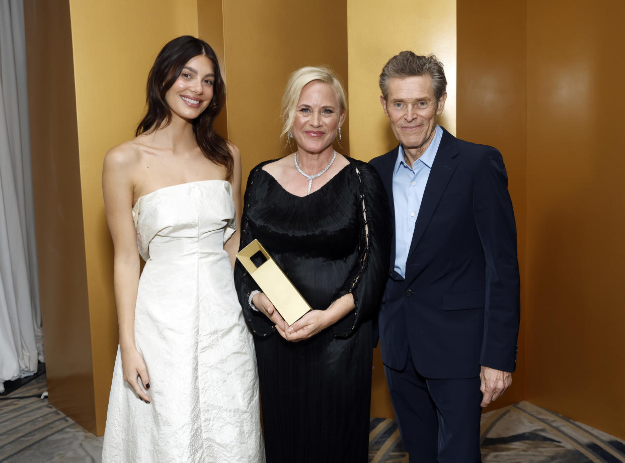 Camila Morrone, Patricia Arquette and Willem Dafoe