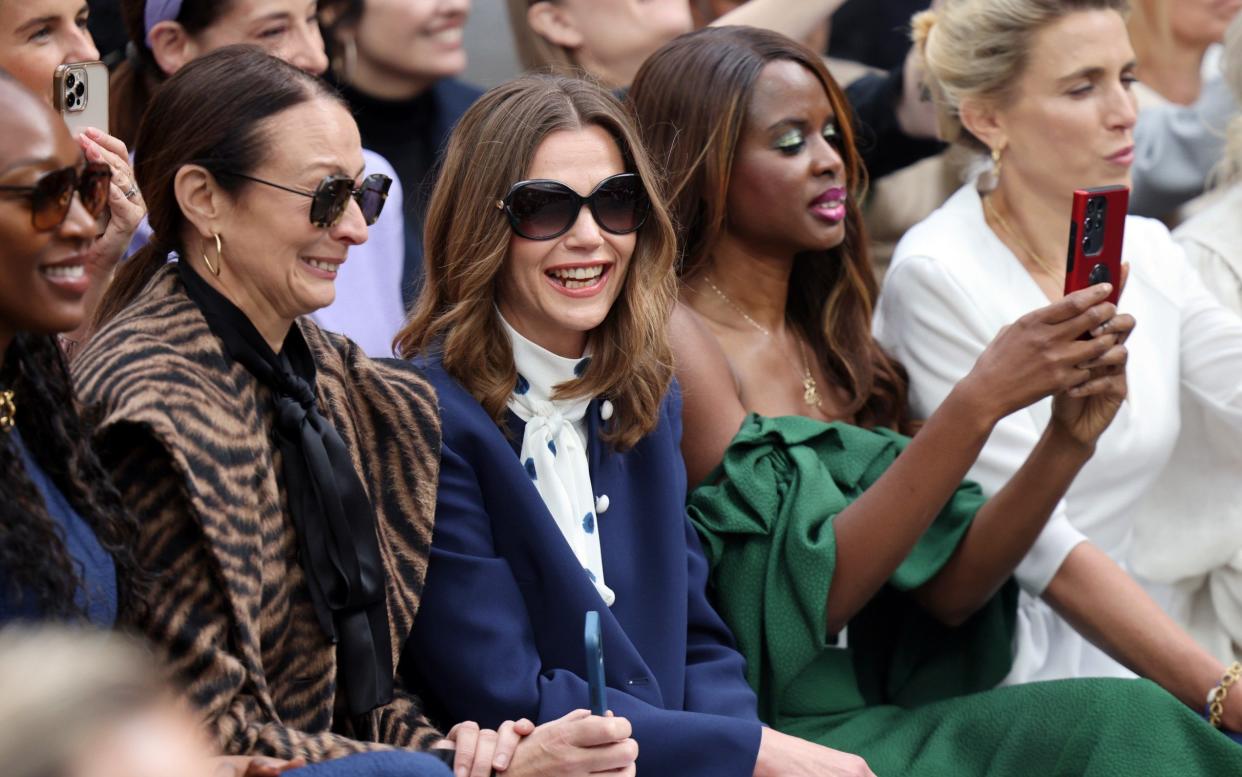 Lady Starmer sat in the front row of the Edeline Lee runway at London Fashion Week