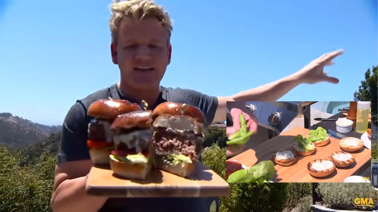 gordon ramsay cooking the perfect burger