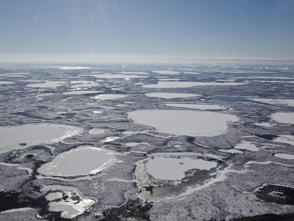 As vast tracts of land in the Arctic warm up due to pollution from human activity, the thawing permafrost poses various risks to the people and animals moving into the region: Getty