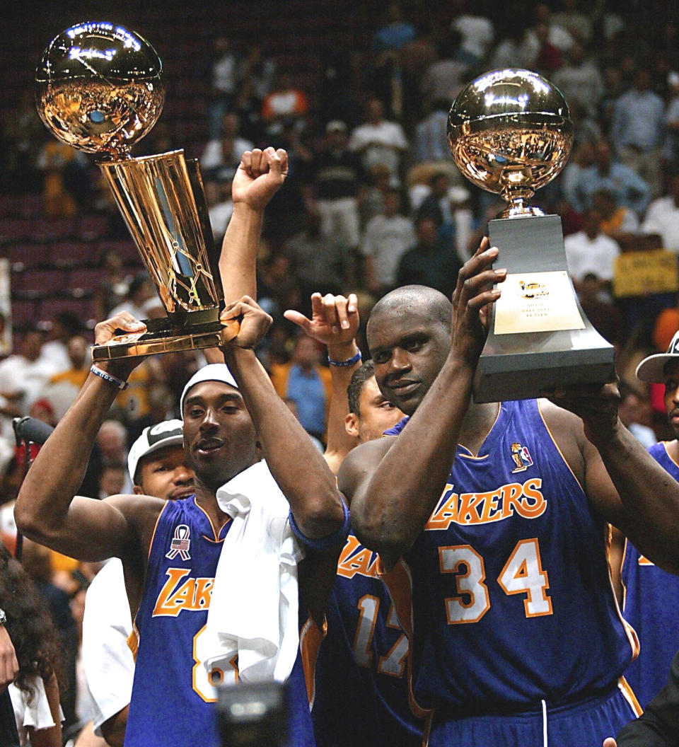 Kobe Bryant and Shaquille O'Neal, 2002