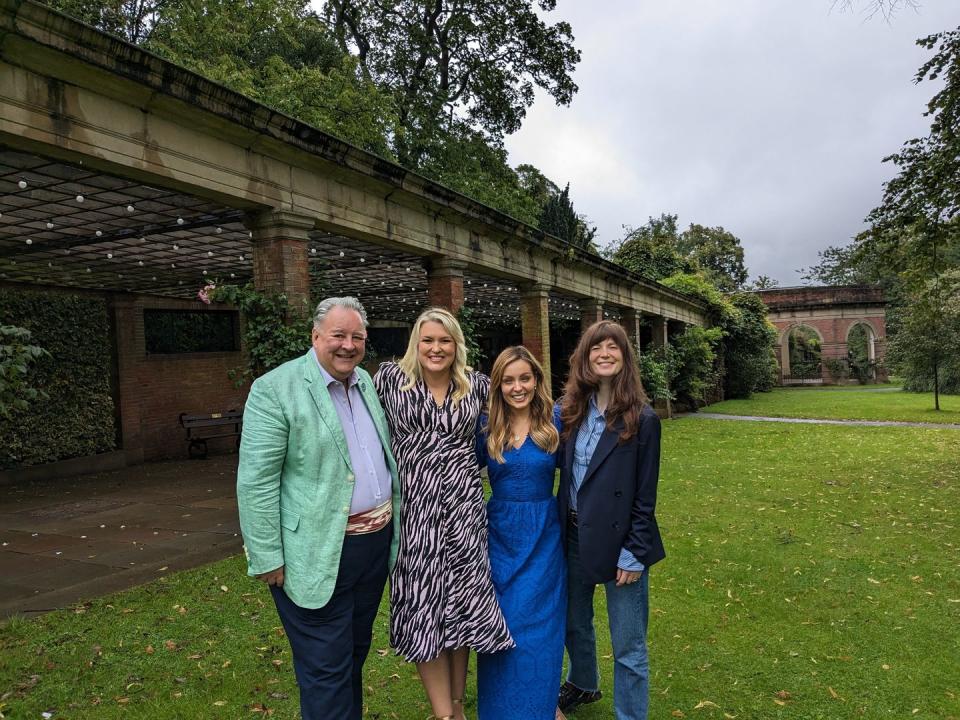 steven moore, sara davies, amy dowden, natasha raskin sharp, celebrity antiques road trip