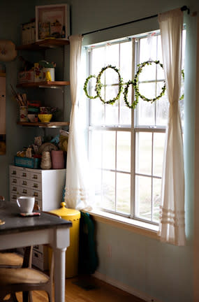 Embroidery Hoop Boxwood Wreath