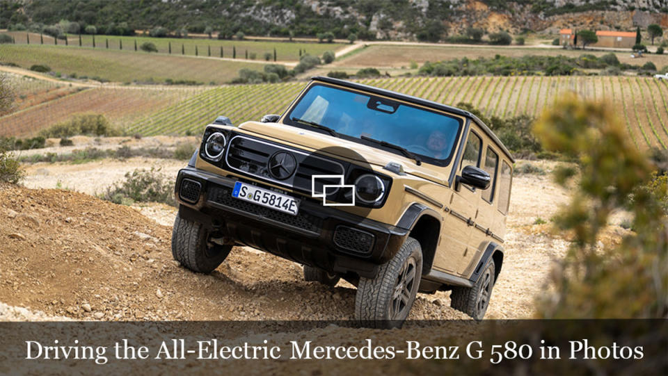 Driving the all-electric Mercedes-Benz G 580.