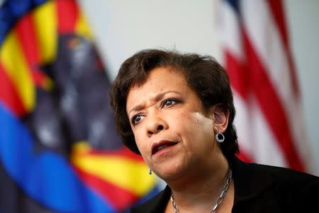 United States Attorney General Loretta Lynch speaks to Reuters in an exclusive interview in Phoenix, Arizona, U.S., June 28, 2016. REUTERS/Nancy Wiechec