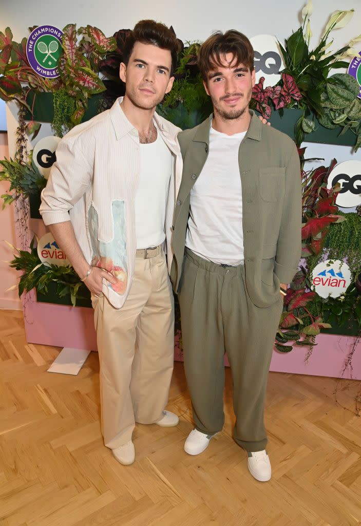 british gq and evian at wimbledon 2023