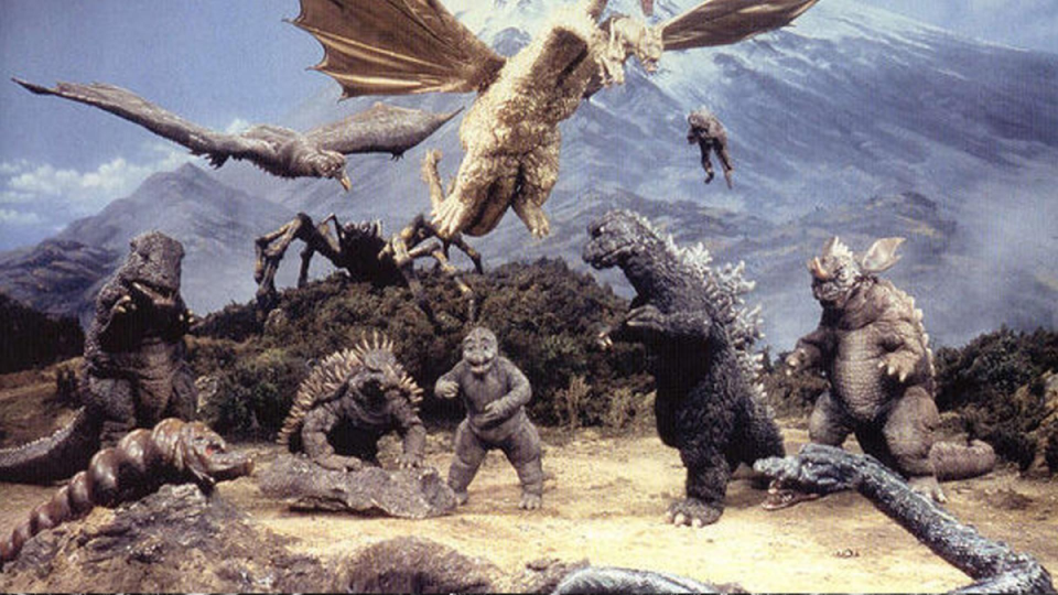 <p>Toho</p><p>Where to watch: Apple TV+</p><p>This late-’60s action spectacular is one giant melee as a dozen monsters come together for the mother of all punch-ups. It’s got a larger cast of monsters than any previous movie in the series thus far, only slightly undermined by the conspicuous absence of a certain giant ape. Oh well, at least you can watch Godzilla Jr. battle a giant mutated spider.</p>