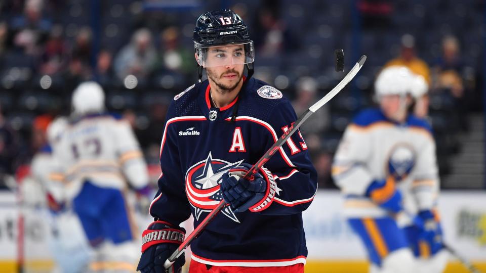 The Blue Jackets will likely be looking to their prospect pool to supplement Johnny Gaudreau and the rest of the squad.  (Photo by Ben Jackson/NHLI via Getty Images)
