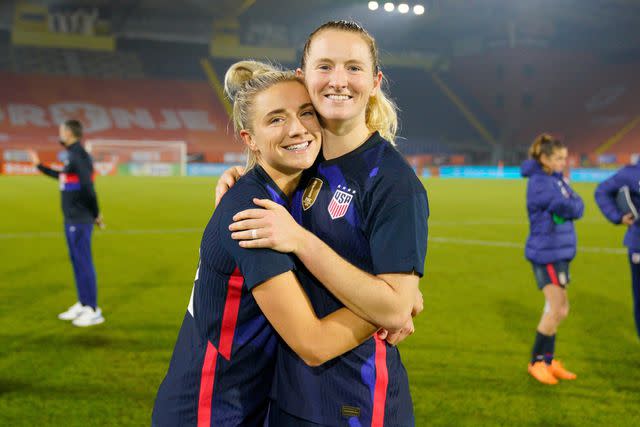 Kristie and Sam Mewis