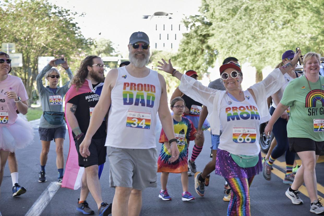 Plenty of friends, family members and community supporters turned out for the 12th annual Strides for Pride event on April 23. The event raised more than $140,000 for programs at JASMYM, which provides a host of services for LGBTQIA+ teens and young adults.