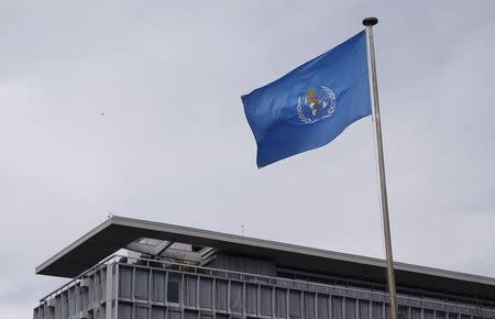 General view of the World Health Organization (WHO) headquarters in Geneva, Switzerland, February 1, 2016. REUTERS/Denis Balibouse