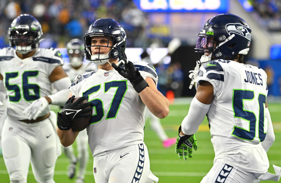 Seattle Seahawks linebacker Cody Barton (57) Mandatory Credit: Jayne Kamin-Oncea-USA TODAY Sports