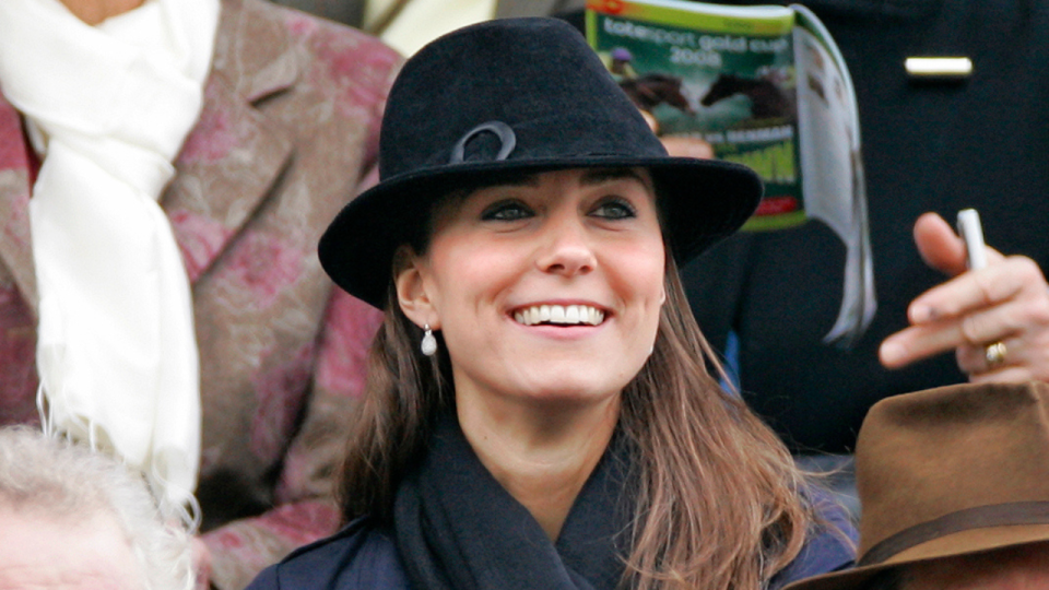 March 14, 2008: Kate Middleton at the Cheltenham Horse Racing Festival