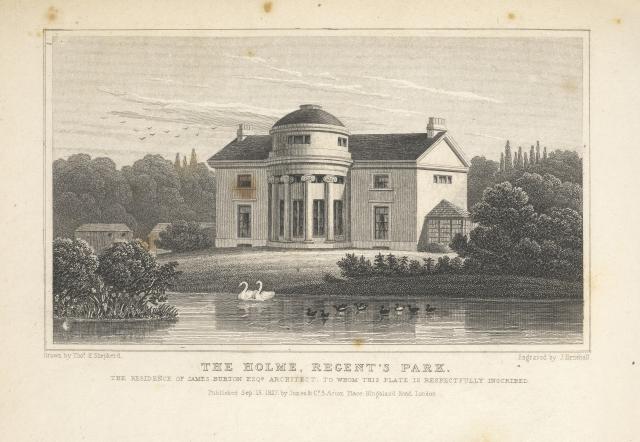 Eine Zeichnung von Thomas H. Shepherd, zeigt das Herrenhaus im Jahr 1827. (Bild: Sepia Times/Universal Images Group via Getty Images)