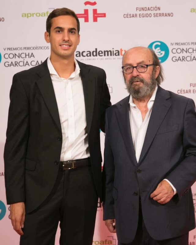 Lorenzo Díaz García Campoy con su padre
