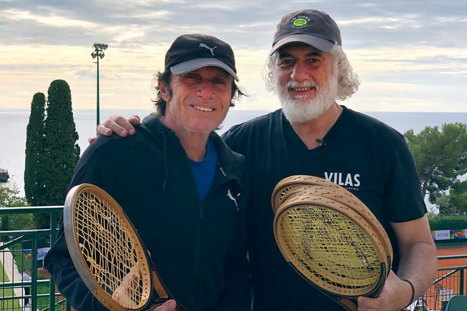 Guillermo Vilas con Eduardo Puppo, el hombre de la investigación