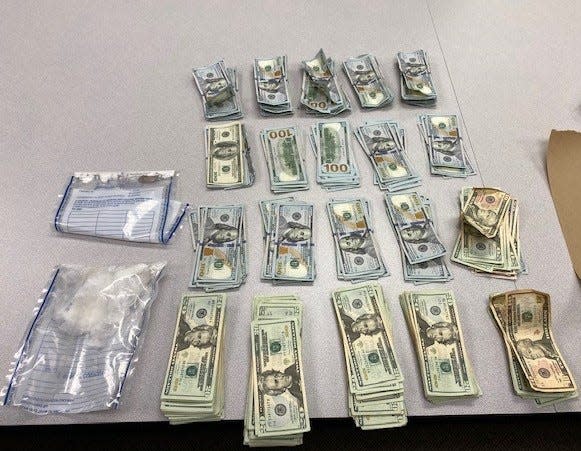 Cash and drugs were found in possession of a suspect who was arrested Saturday in Waynesboro, according to police.
