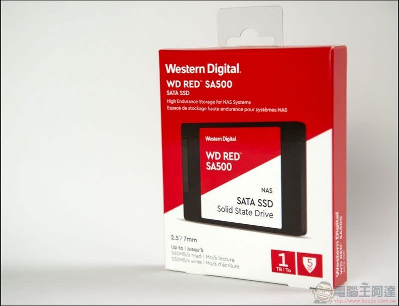 Western Digital WD Red SA500 NAS SATA SSD 開箱