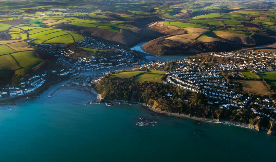 The town of Looe in Cornwall, a filming location for Beyond Paradise