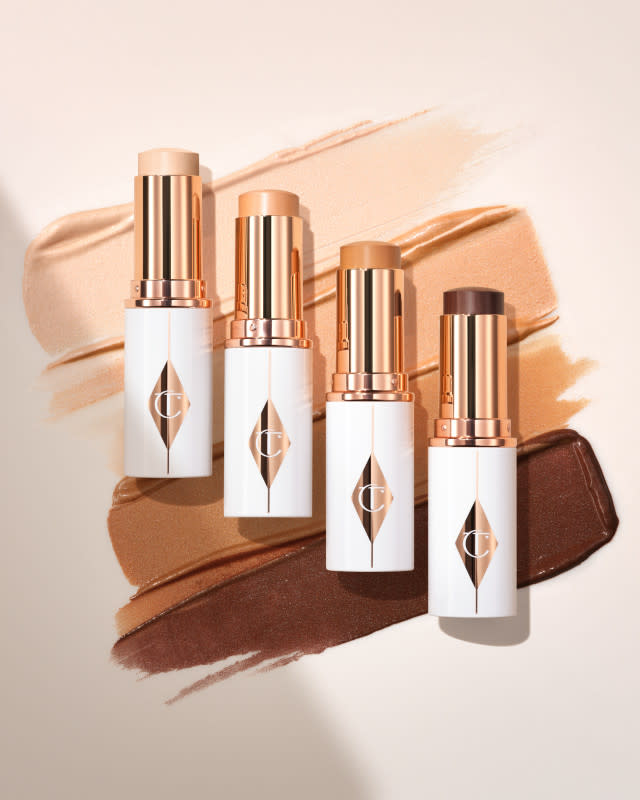 Charlotte Tilbury Unreal Skin Sheer Glow Tint Hydrating Foundation Stick, $46, <a href="https://fave.co/3zOqcYY" rel="noopener" target="_blank" data-ylk="slk:available here;elm:context_link;itc:0;sec:content-canvas" class="link ">available here</a><p>Photo: Courtesy of Charlotte Tilbury</p>