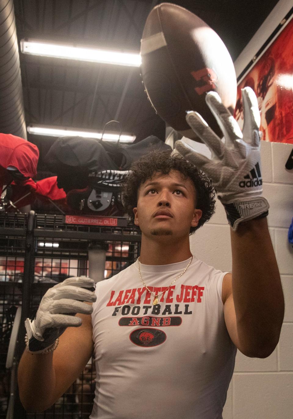 Carlos Gutierrez poses for a portrait. Photo taken Thursday, July 21, 2022, at Lafayette Jefferson High School in Lafayette, Ind. 