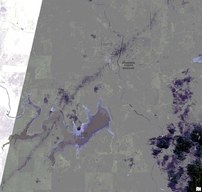 Satellite image of Oklahoma tornado