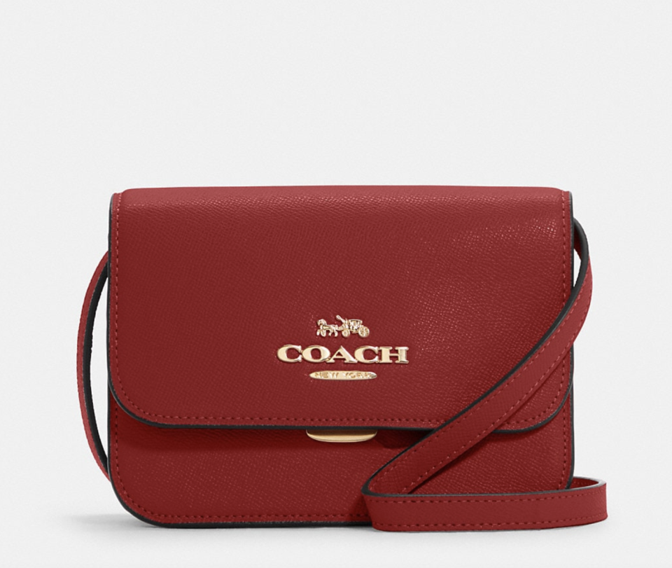 Mini Brynn Crossbody in 1941 Red leather (Photo via Coach Outlet)