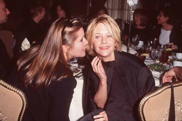 Meg Ryan and Carrie Fisher at the 
