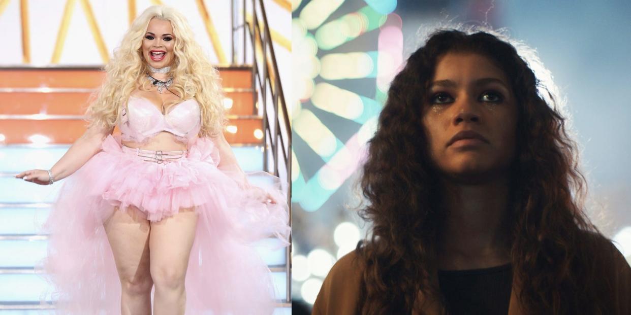 Trisha Paytas (left) and Zendaya (right)