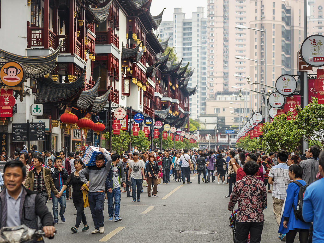 Shanghai old town: the population of China may have already been overtaken by India: Getty/iStock