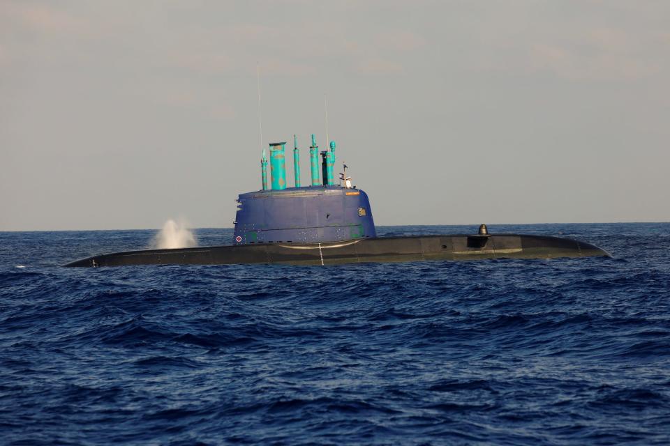 Israeli navy submarine Leviathan Mediterranean Sea