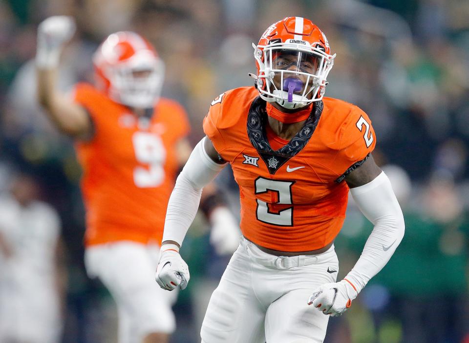 Tanner McCalister and the Oklahoma State Cowboys will face Notre Dame in the Fiesta Bowl at noon on New Year's Day in Glendale, Arizona.