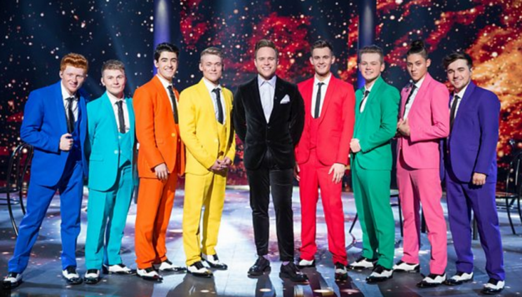 Olly Murs leads his group on Let it Shine