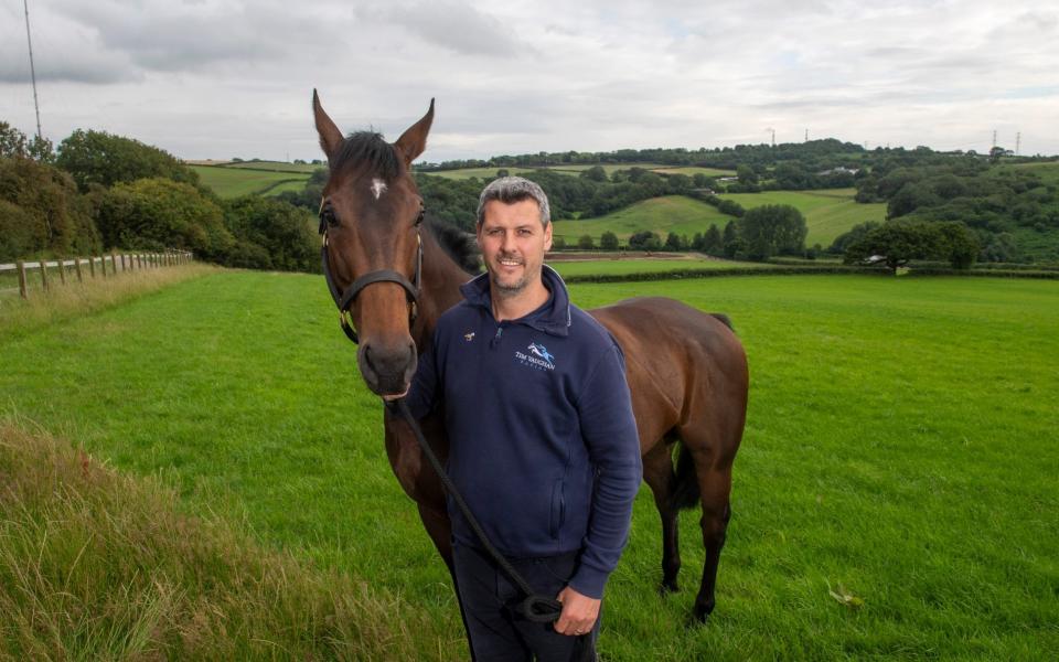 Tim Vaughan pictured with Lauberhorn Rocket - Dale Cherry