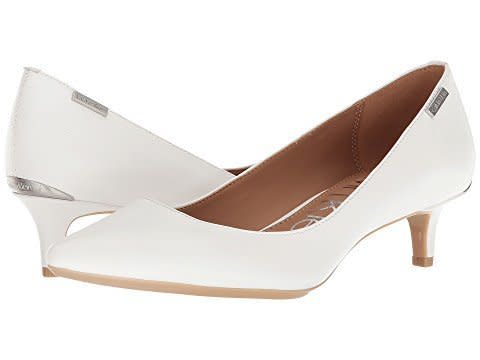 <a href="https://www.zappos.com/p/calvin-klein-gabrianna-platinum-white/product/8613103/color/644310" target="_blank" rel="noopener noreferrer">Get them at Zappos for $99.</a>