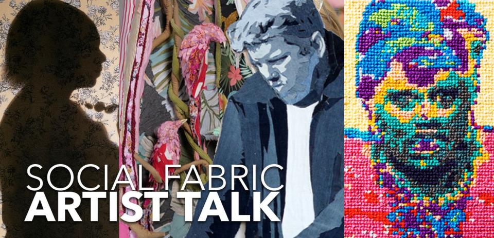 Social Fabric Artist Talk: On Thursday, March 23, from 6-7:30 p.m., the Museum will host a live talk virtually on Vimeo with exhibiting artists Jim Arendt, Letitia Huckaby, Aubrey Longley-Cook, and Tamara Kostianovsky.