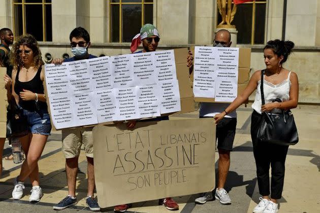 <p>Manifestation contre la classe politique libanaise. </p>