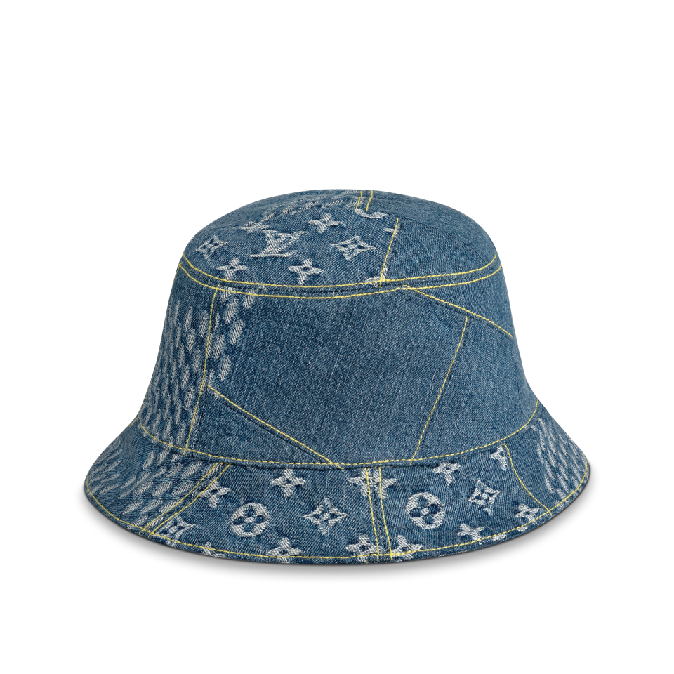 Damier Geant Wave Monogram Sun hat, S$1100, Louis Vuitton x Nigo LV2 collection. (PHOTO: Louis Vuitton)