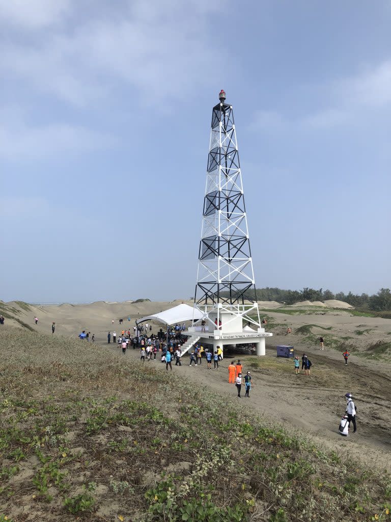 2023極點慢旅台南雙塔自行車活動，將從安平燈塔到台灣本島極西七股國聖港燈塔。 (記者盧萍珊攝)