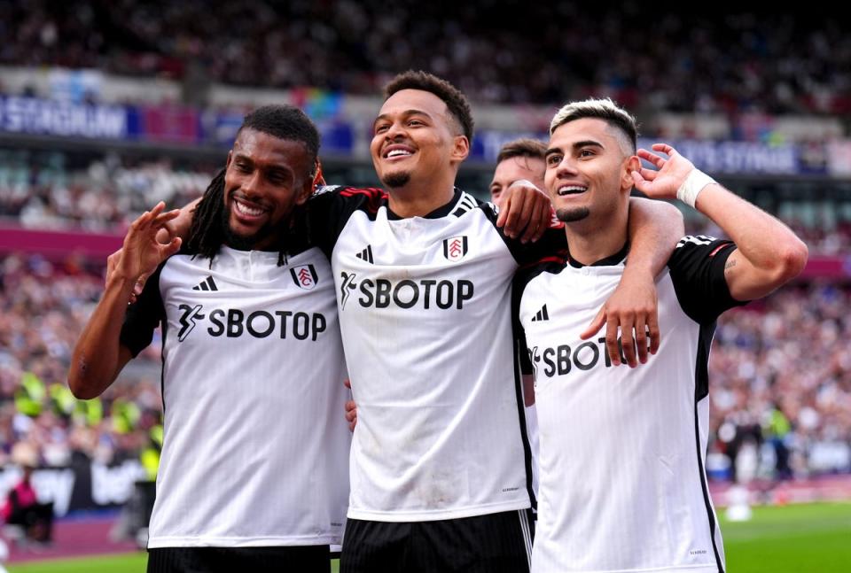 Andreas Pereira (R) got both goals on Sunday (John Walton/PA Wire)