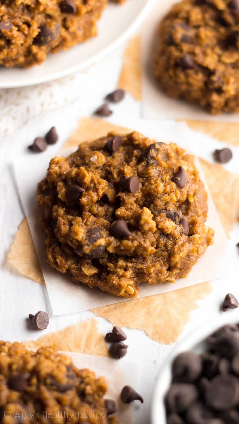 Chocolate Chip Gingerbread Oatmeal Cookies
