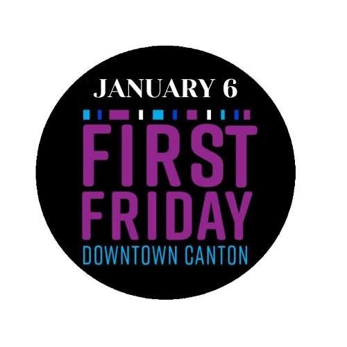 January's First Friday this week in downtown Canton features an ice theme. The popular movie "Frozen" will be played on the large video screen at Centennial Plaza. Ice sculpting demonstrations also will be happening.