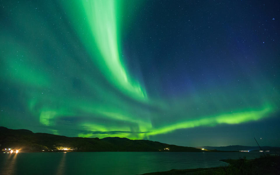 Northern lights could light up the sky above Britain tonight (Getty)