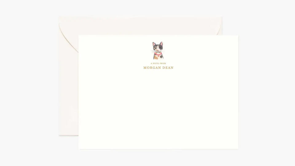 Best cat gifts: Personalized cat stationery