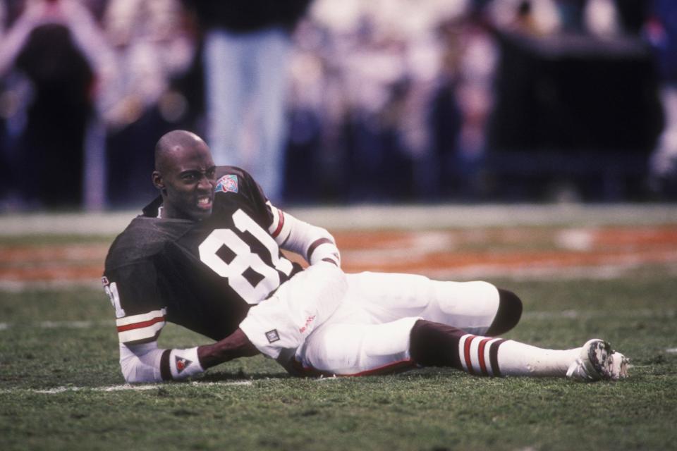 Former Cleveland Browns receiver Michael Jackson reportedly was killed in a motorcycle crash. (Getty Images)