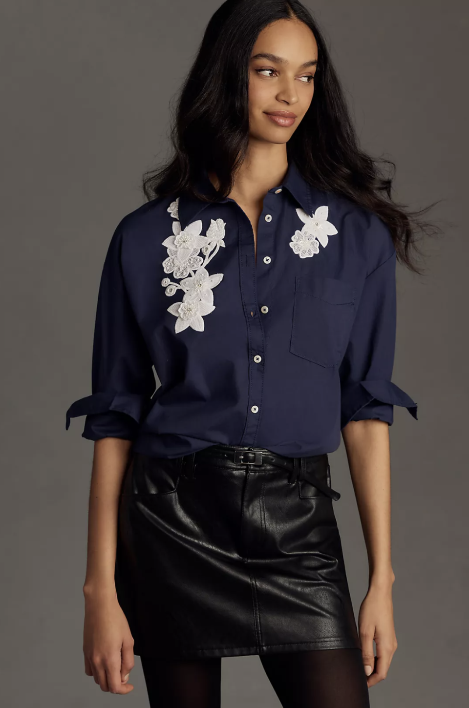 The Bennet Buttondown Shirt by Maeve (Photo via Anthropologie)