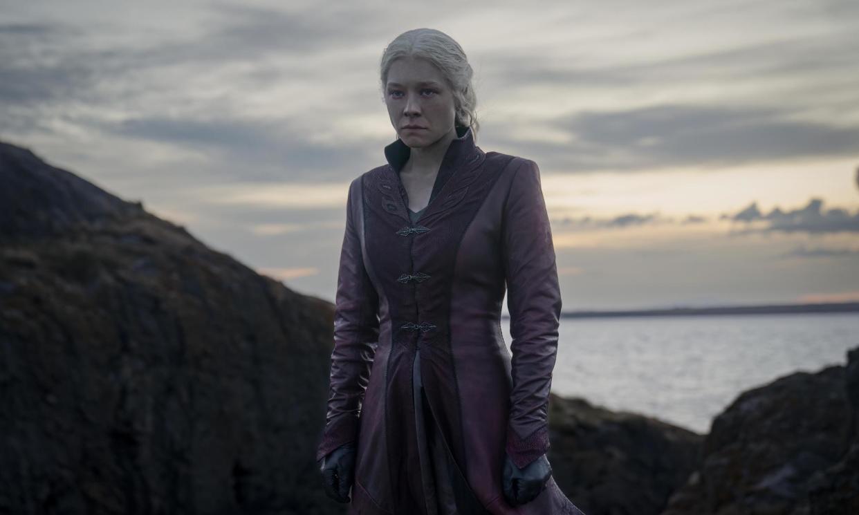 <span>The only outcome here is mutually assured destruction … Emma D’Arcy as Rhaenyra in House of the Dragon.</span><span>Photograph: HBO/2023 Home Box Office, Inc. All rights reserved. HBO® and all related programs are the property of Home Box Office, Inc.</span>